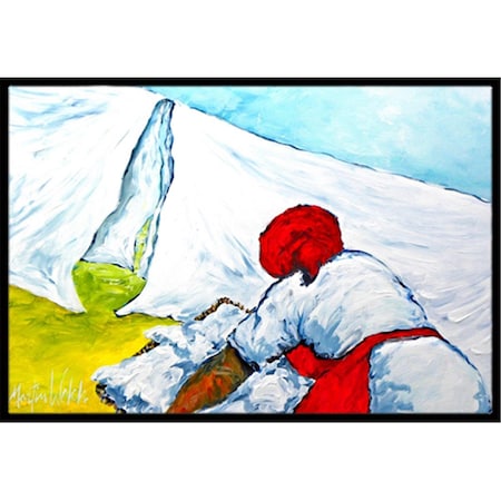Carolines Treasures 24 x 36 in. Must Be Monday Indoor Or Outdoor Doormat MW1090JMAT